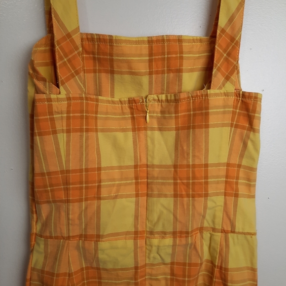 Arizona Jean Co yellow plaid dress - Picture 7 of 10